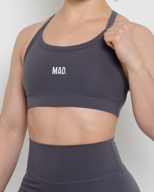 Grey Core Sports Bra